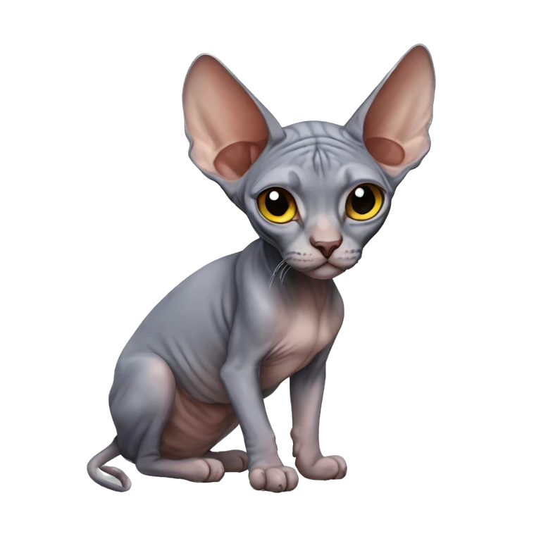 Sphynx full body emoji