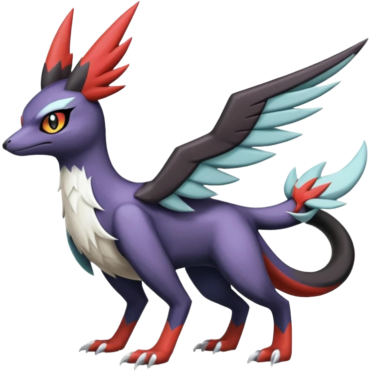  Nargacuga-Latias-Umbreon-Noibat-Noivern-Silvally-Pokémon-Fakémon-fusion (full body) emoji