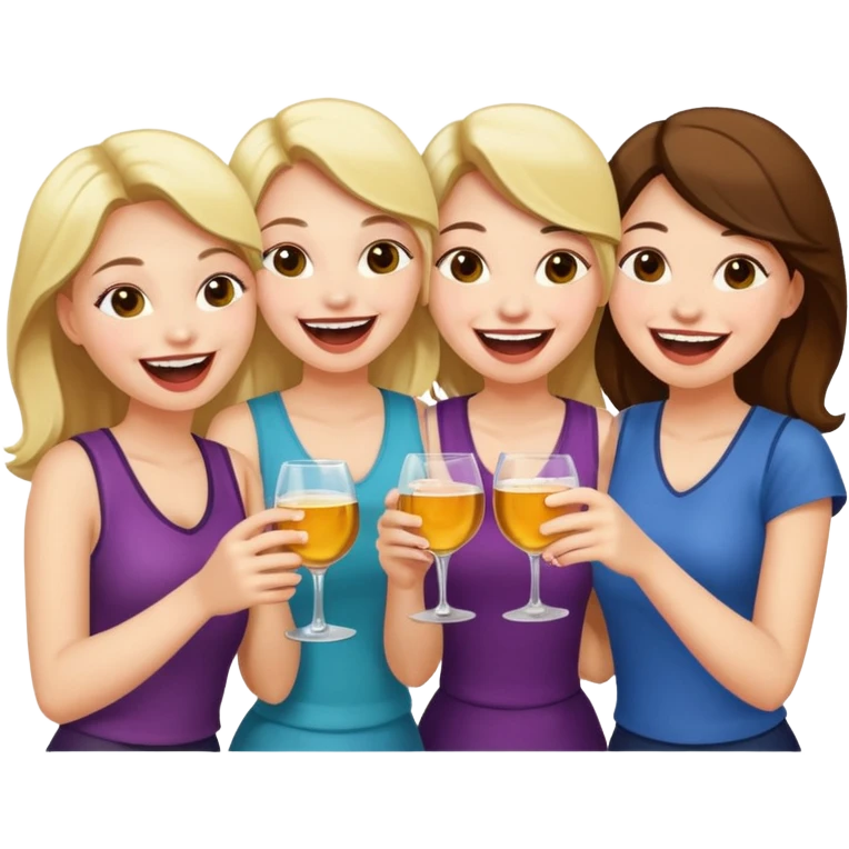 girls drink alcohol emoji