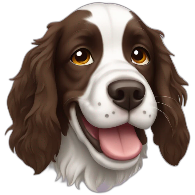 Springer spaniel crying emoji