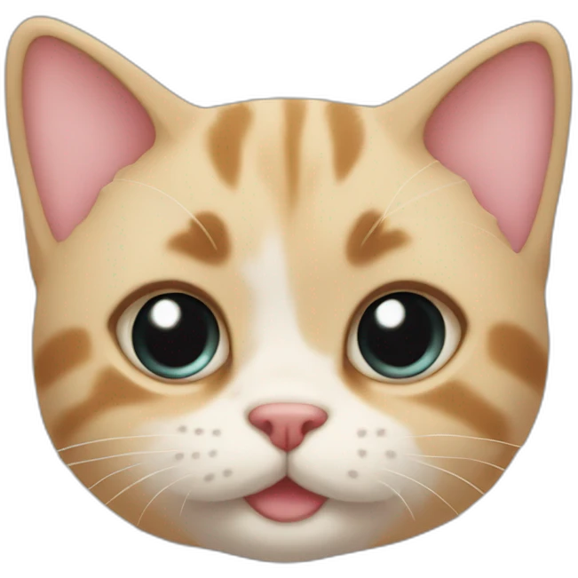 Cute cat looking at u with puppy face emoji