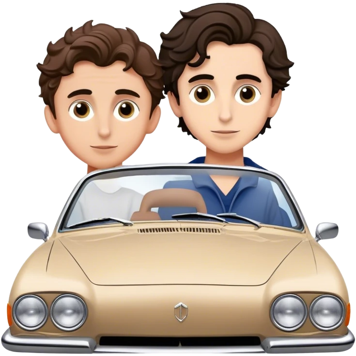 chalamet and man on hood emoji