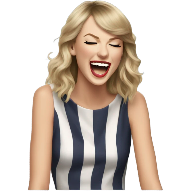 Taylor swift laughing emoji