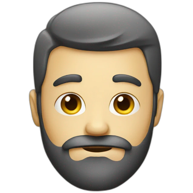Car with beard emoji
