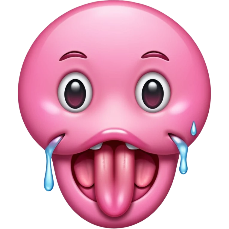 Tongue with drool emoji