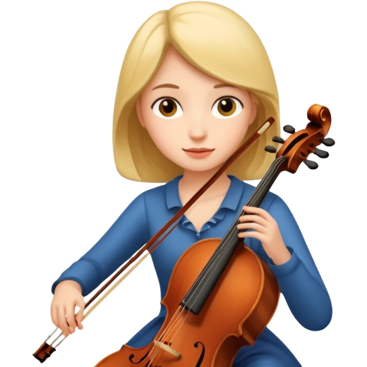 girl playing cello emoji