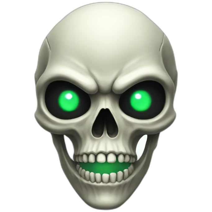 Skull alien emoji