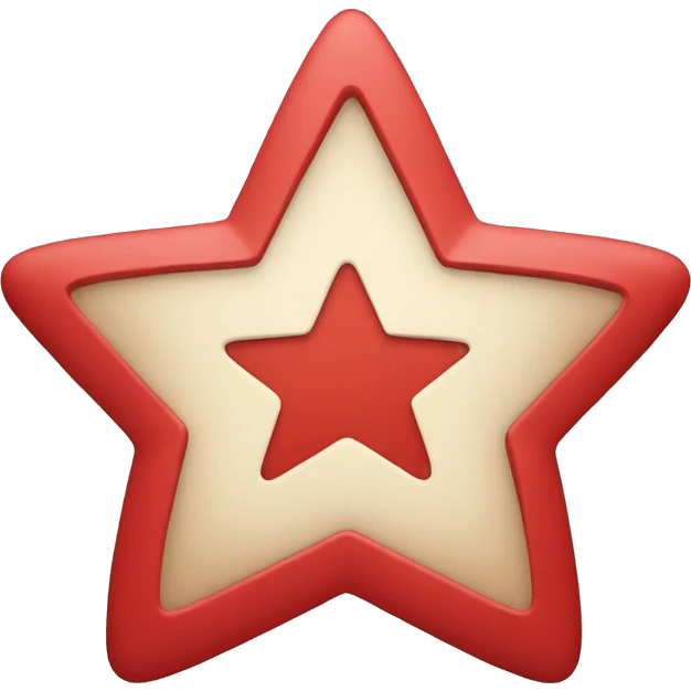 STAR IN RED COLOUR emoji