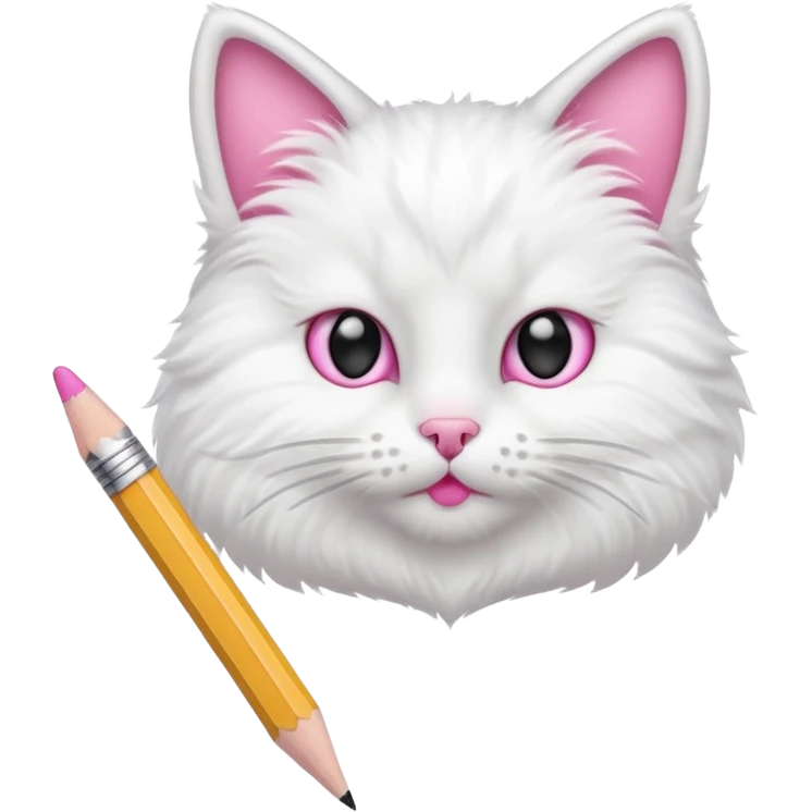 cat with pencil emoji