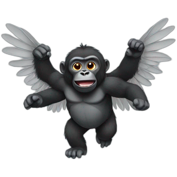 gorila with wings emoji