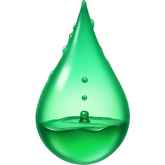 Green  Water Drip emoji