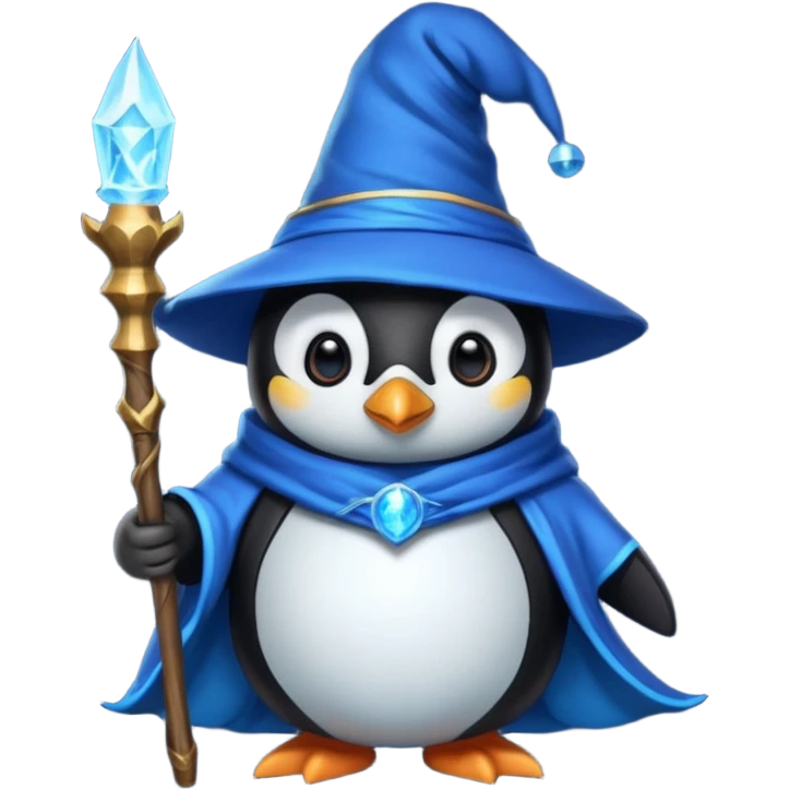 Penguin Wizard emoji