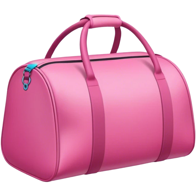 Pink gym bag  emoji