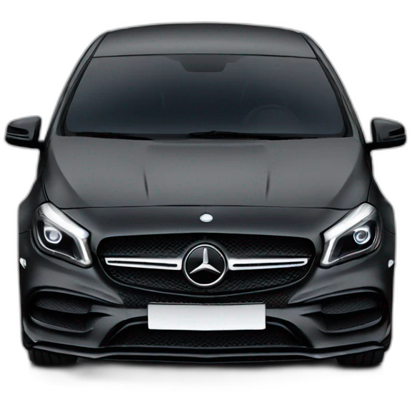 Mercedes a45 black emoji