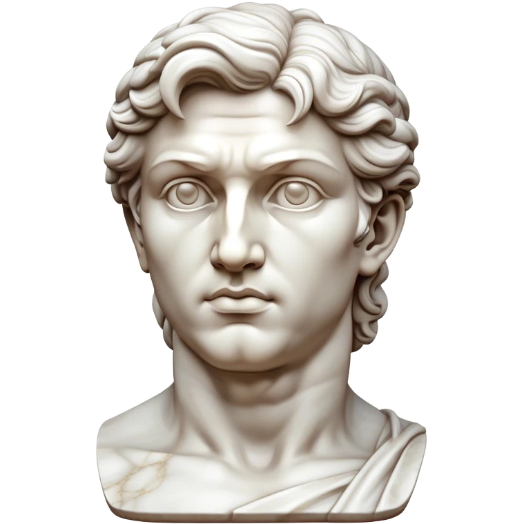 Cinematic Realistic Michelangelo's David Sculpture Emoji, depicted as a masterful Renaissance statue with idealized proportions and a serene noble expression, rendered with lifelike marble textures and soft classical lighting that captures its timeless beauty. emoji
