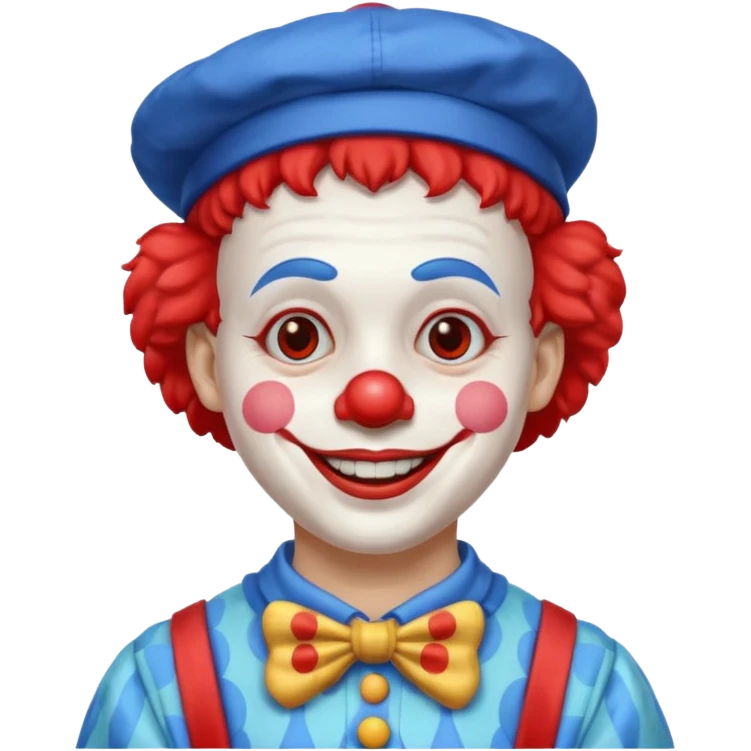 clown with blue hat and clothes emoji
