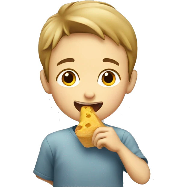 boy eating emoji