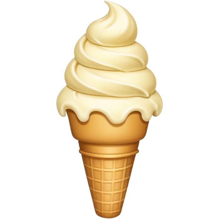 An ice cream emoji