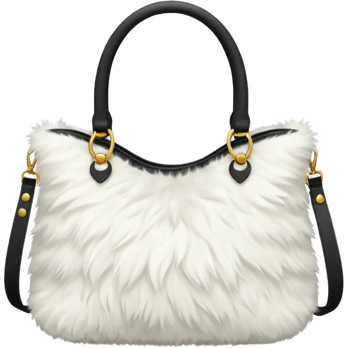 white fur bag emoji