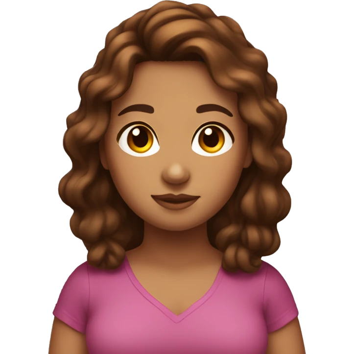 big girl with brown hair named kellyn emoji