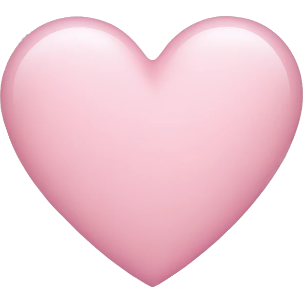 light pink heart  emoji