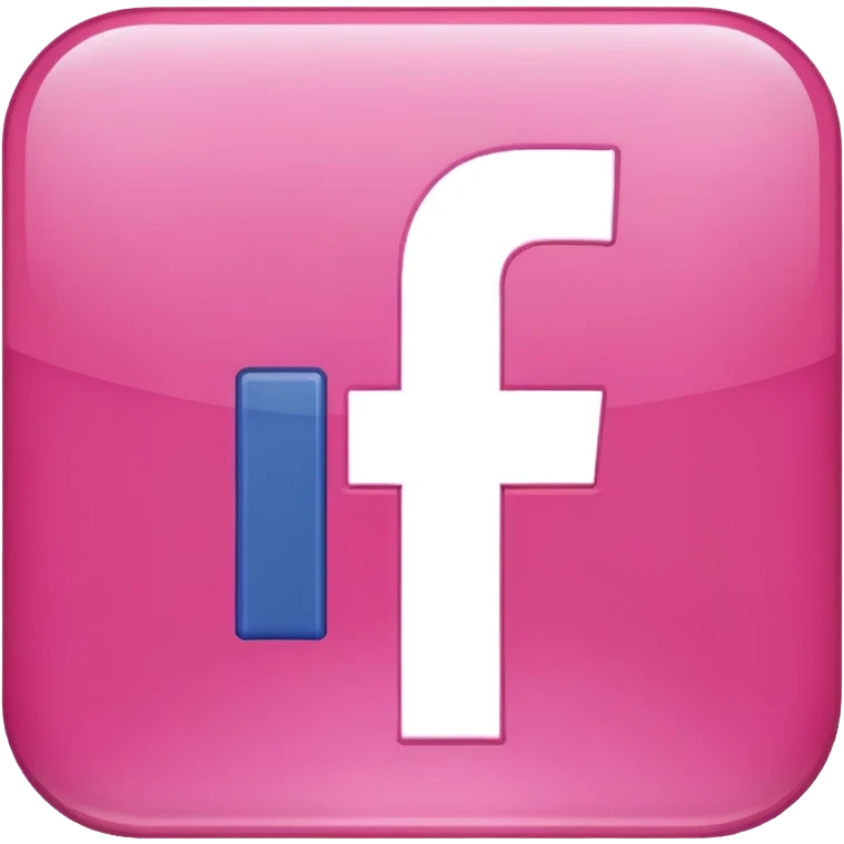 Pink facebook emoji