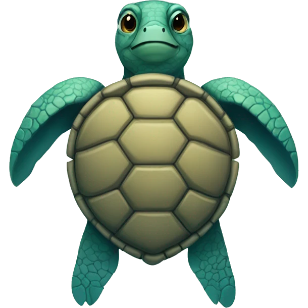 Melancholic sea turtle  emoji