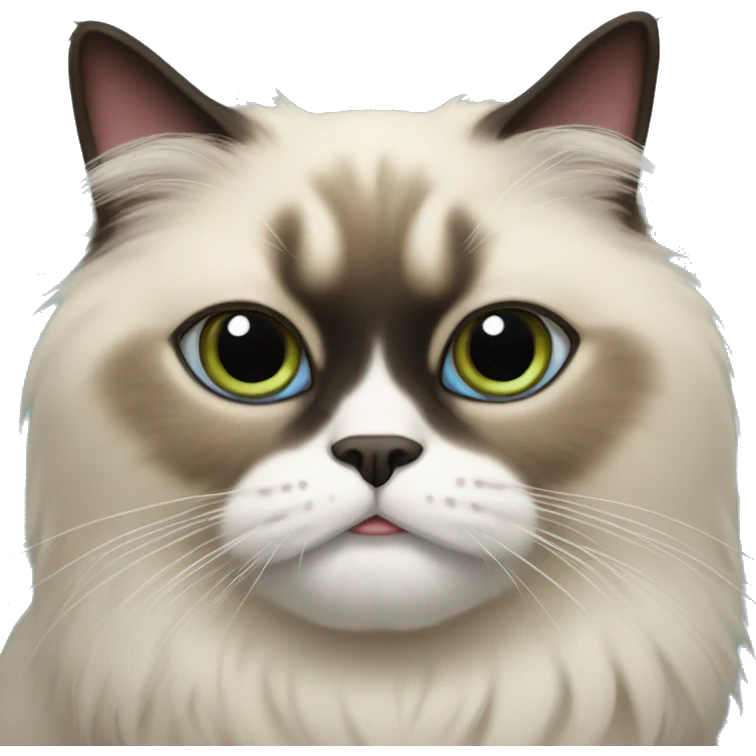 Jewish Himalayan cat emoji
