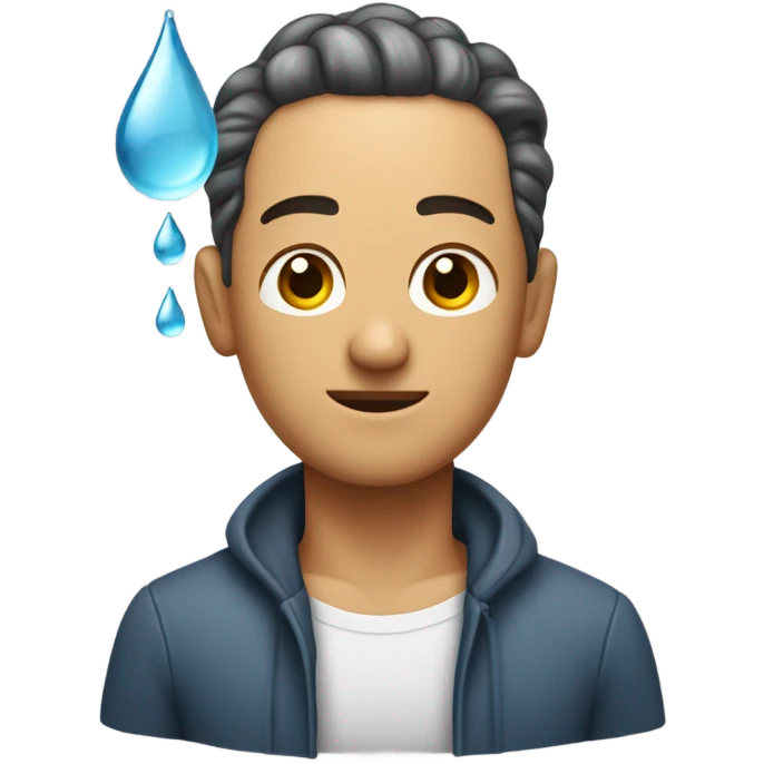 wet man emoji
