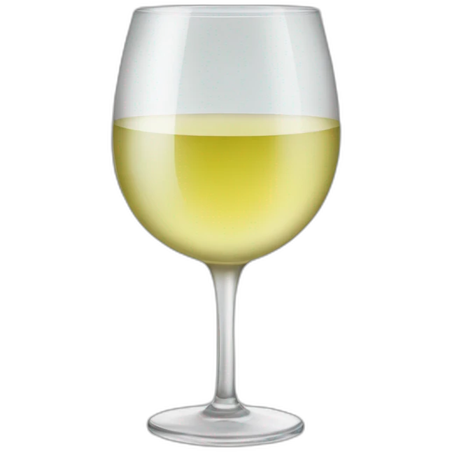 glass of white wine emoji