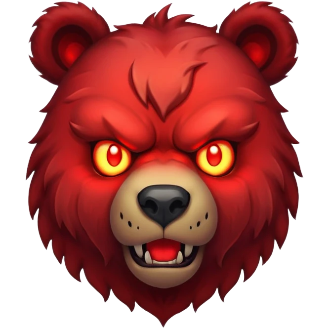 Demon evil bear emoji