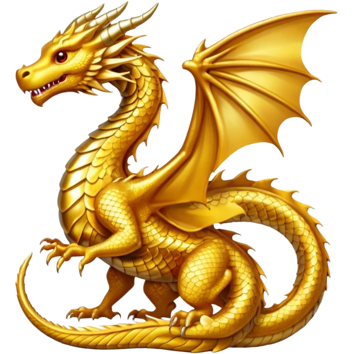 Gold dragon emoji