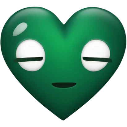 dark green heart emoji