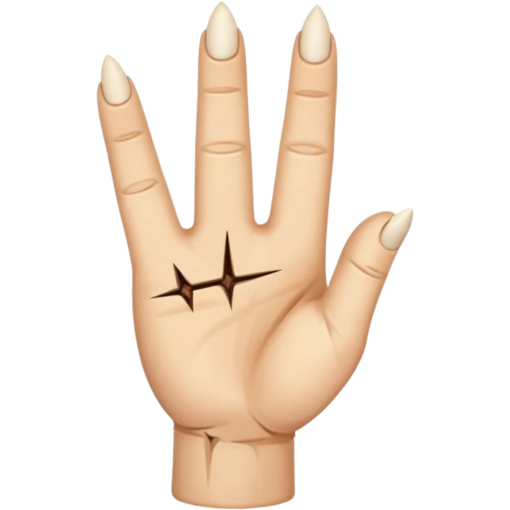 a splinter in finger emoji