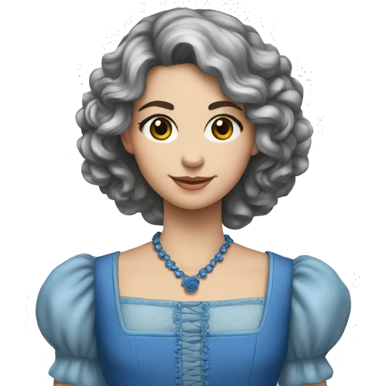 Pintor vestido de rouoa cinza e azul emoji