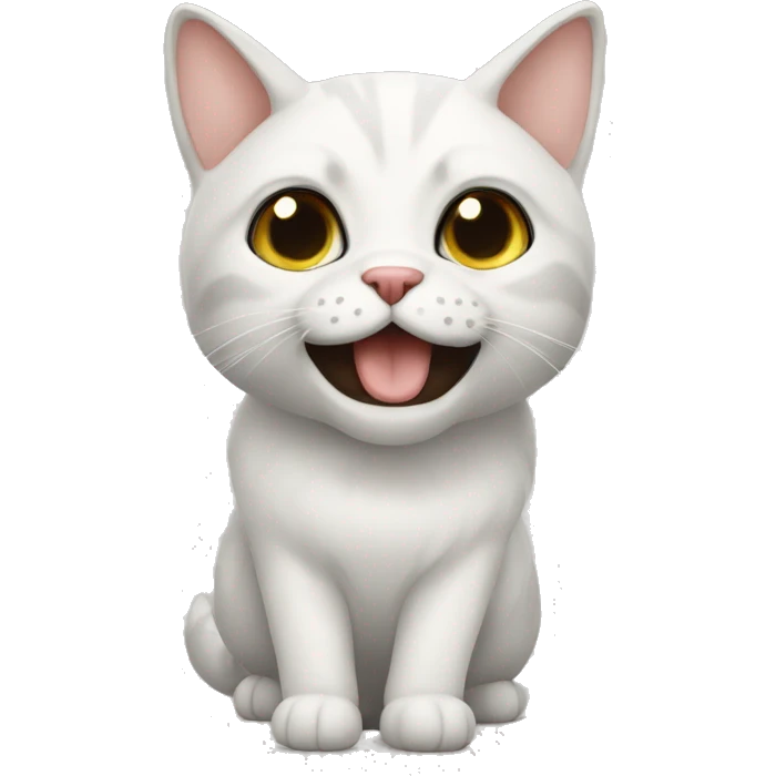 Кот с белым пятнышком на мордашке emoji