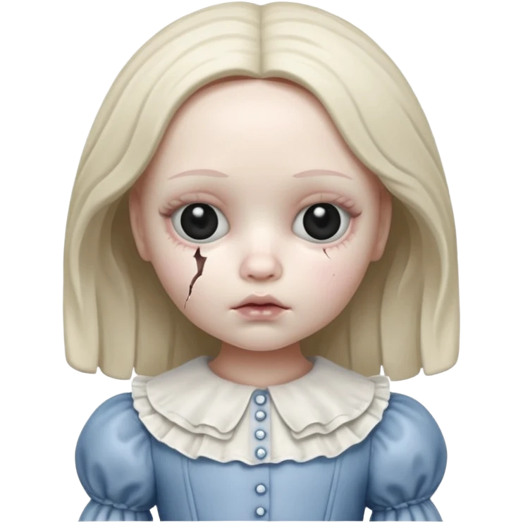 create an ugly and creepy one emoji