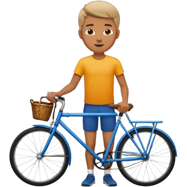 man with bicycle emoji