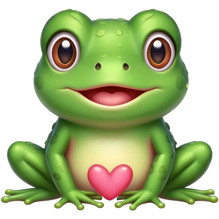 cute frog cheeeks blushing emoji