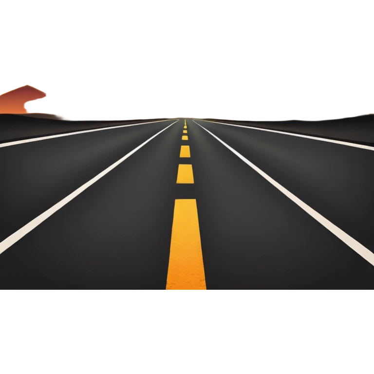 road with sunset emoji