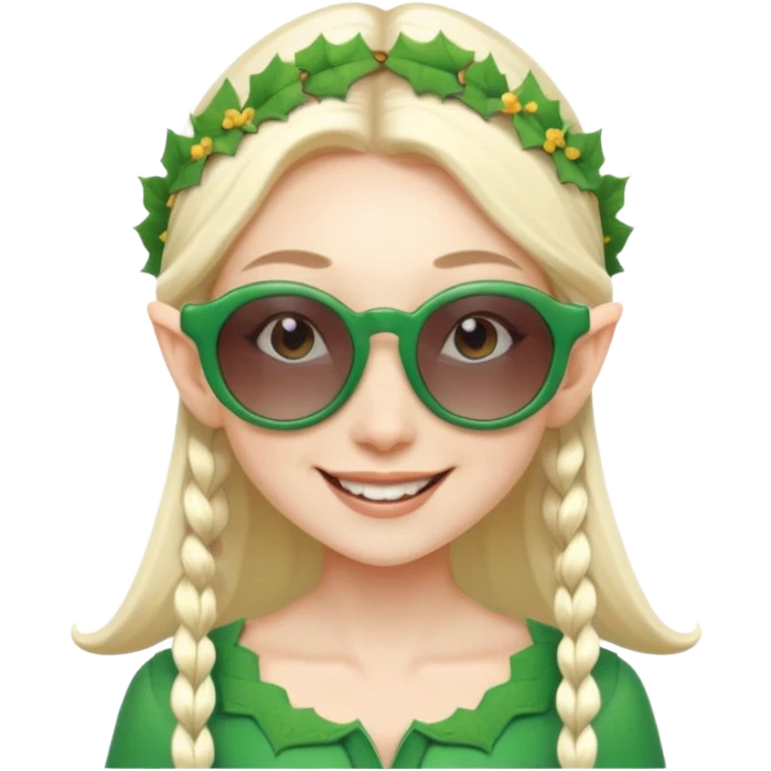 elf female legolas summer wibe sunglasses emoji