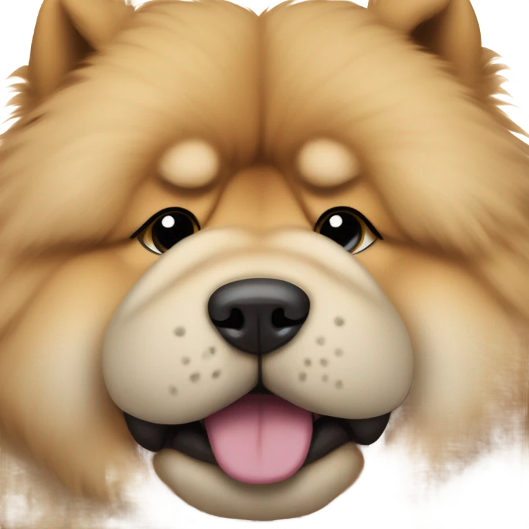 Chow Chow dog crying emoji