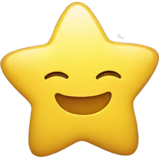 romantic blushing yellow smiley with hearts and stars emoji
