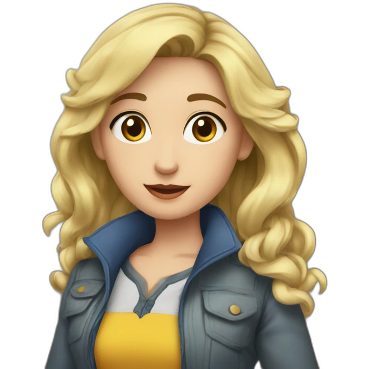 Персикова дівчина emoji