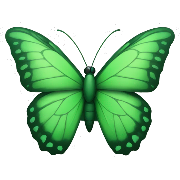 green butterfly  emoji