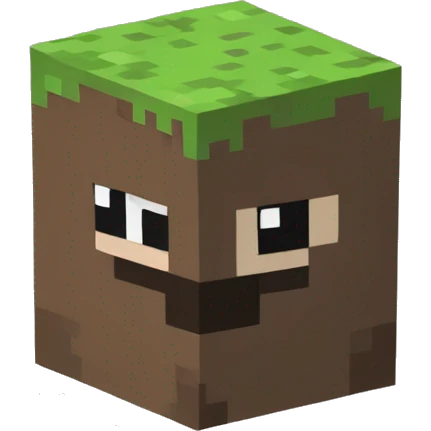 2d Minecraft dirt block  emoji