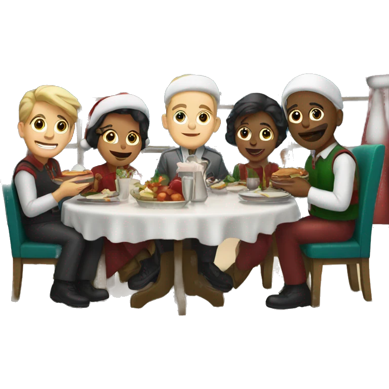 Christmas diner  emoji