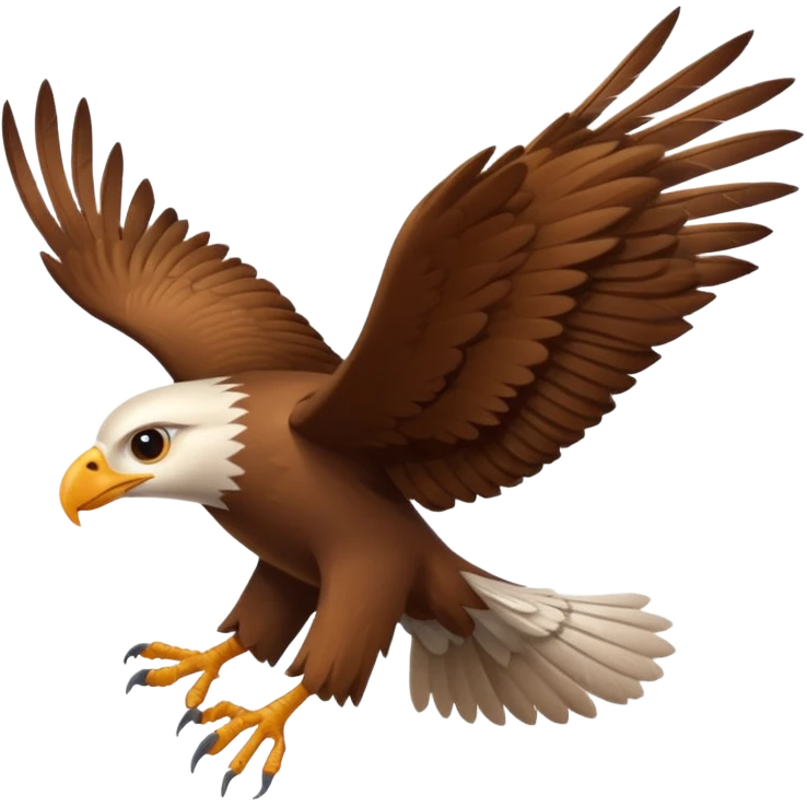 Kartal uçan kuş emoji