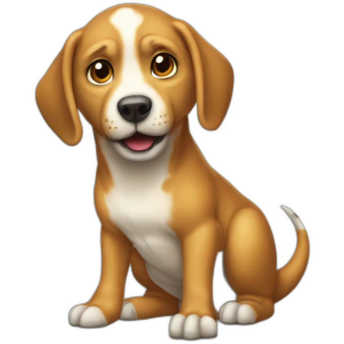 Chien sur un dinosaure  emoji