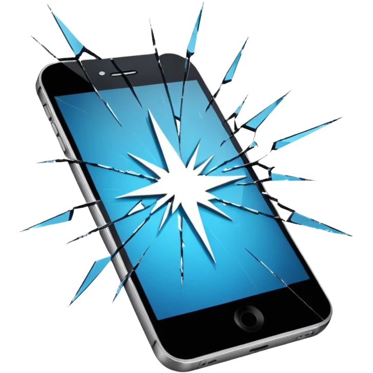 Cracked Screen of phone  emoji